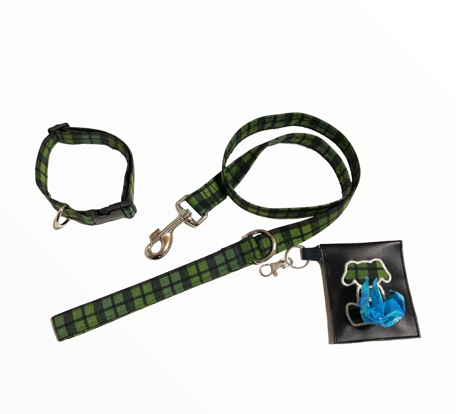 Collar, Leash and Poop Bag